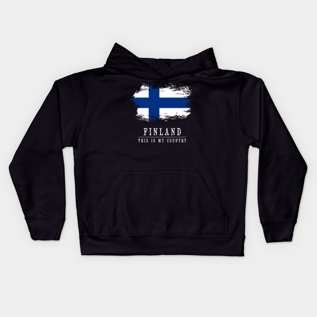 Finland Kids Hoodie by C_ceconello